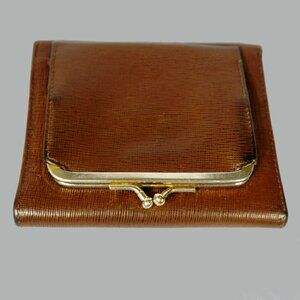 trifold wallet Genuine leather EUC Hasi Hato